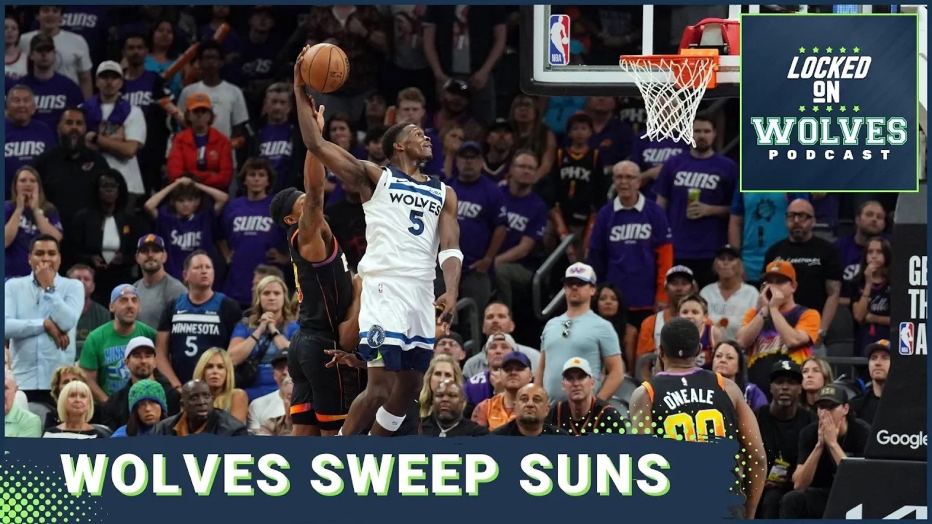 Anthony Edwards scored 4-0 points and Karl-Anthony Towns turned in a double-double as the Minnesota Timberwolves beat the Phoenix Suns to complete a sweep.