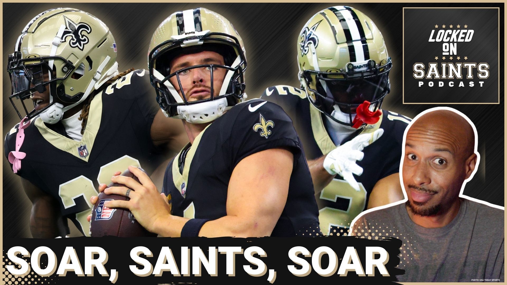 The New Orleans Saints look to keep Derek Carr, Klint Kubiak, Alvin Kamara and Rashid Shaheed's strong start going.