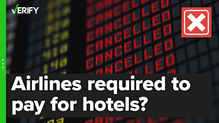 No, airlines aren’t required by law to pay for hotels and meals when your flight is canceled