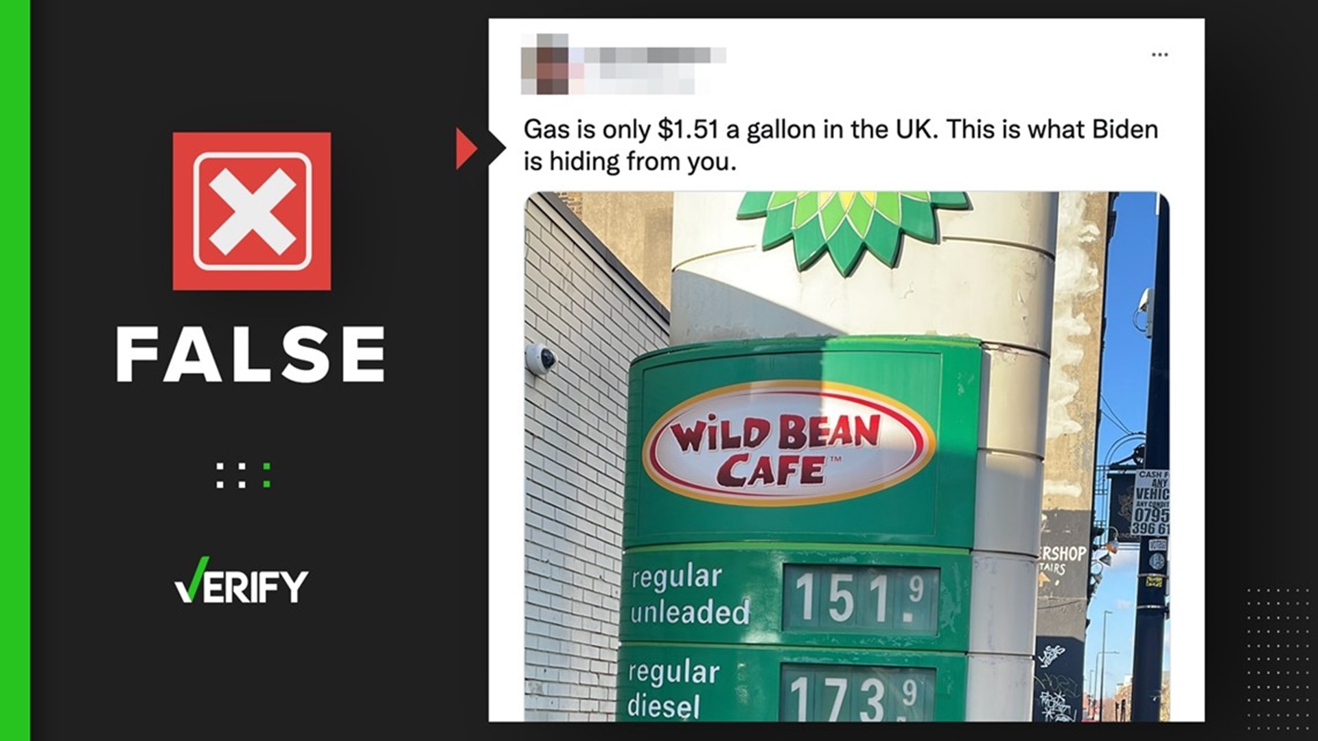 A viral photo claiming to show gas prices in the United Kingdom is misleading. Gas is actually closer to $7 per gallon in the UK.
