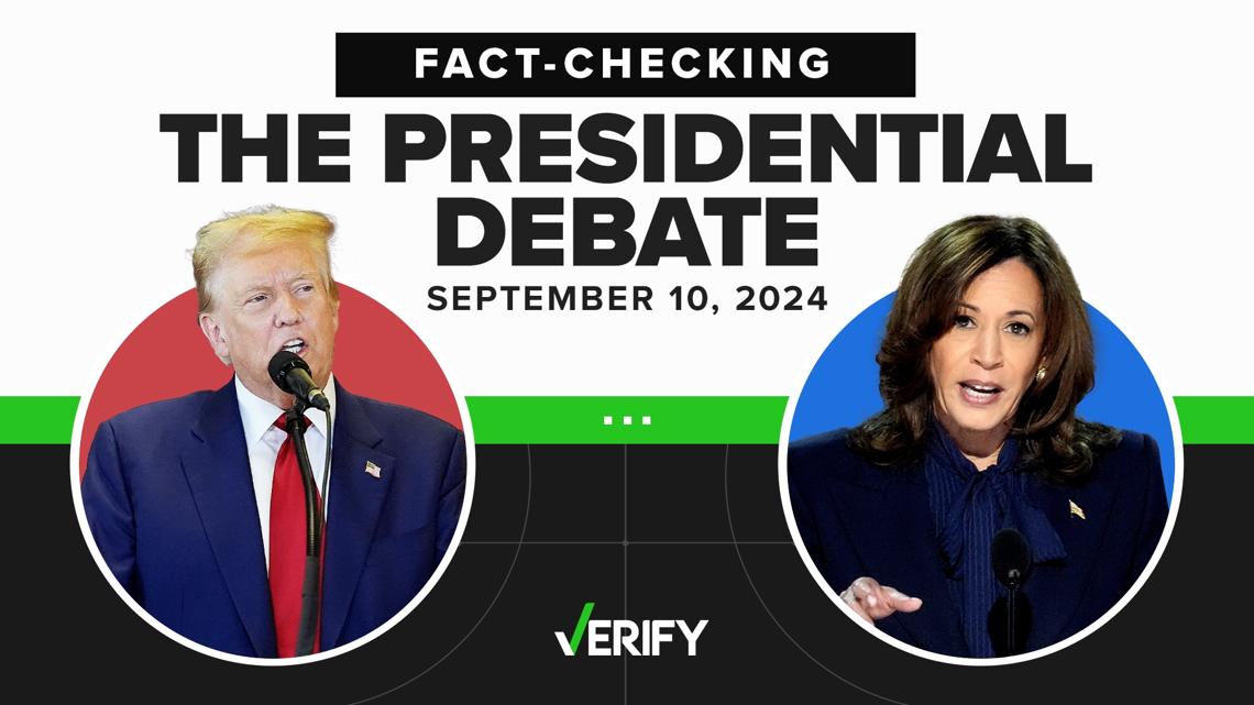 VERIFYING claims from the presidential debate between Harris and Trump ...