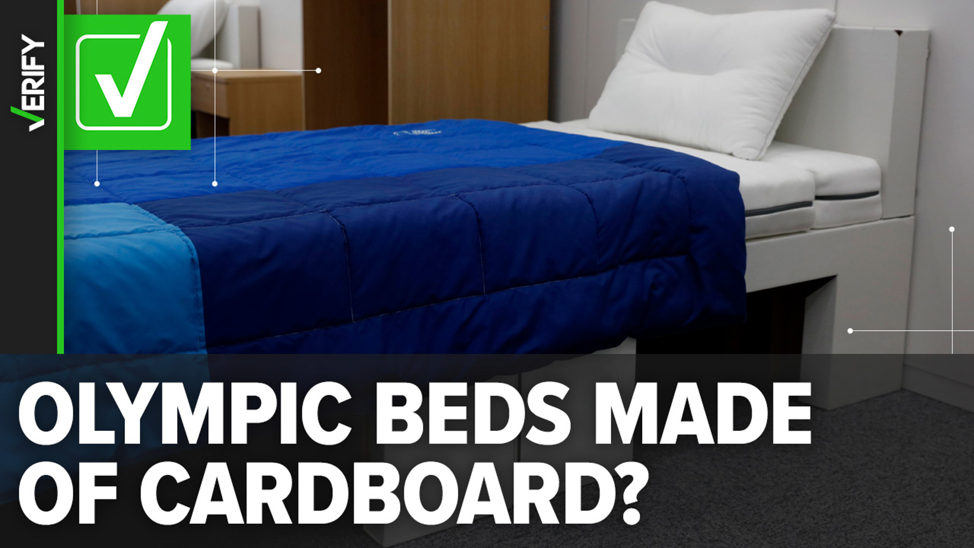 The beds are made out of cardboard for sustainability purposes and will be recycled in France after the 2024 summer Olympics.