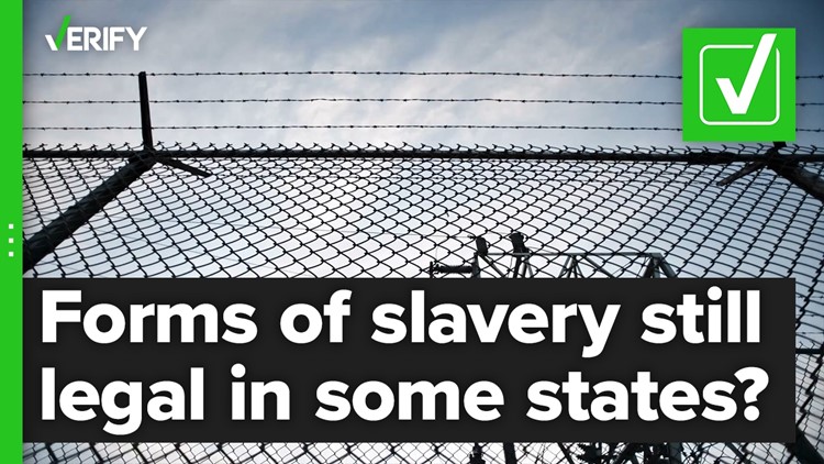 Some forms of slavery are still legal in most US states