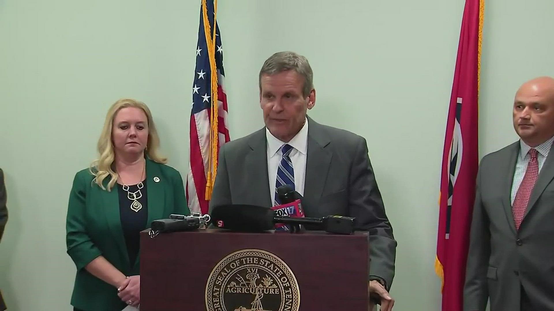 Gov. Bill Lee announced Thursday that the state has its first confirmed case of COVID-19, also known as coronavirus, reported in Middle Tennessee.