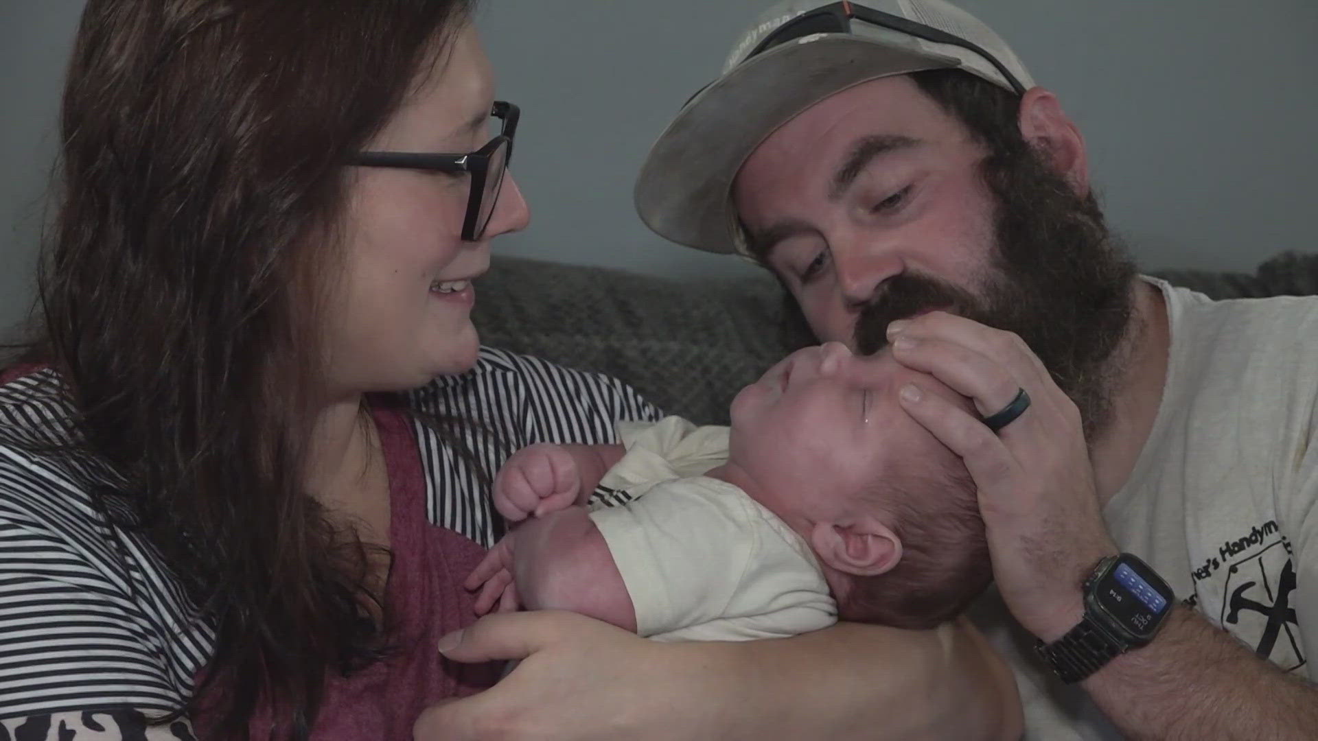 Kayla Jeffers and Jordan Daub welcomed their baby, Weston, two weeks early on Sept. 16 at Parkwest Hospital. 