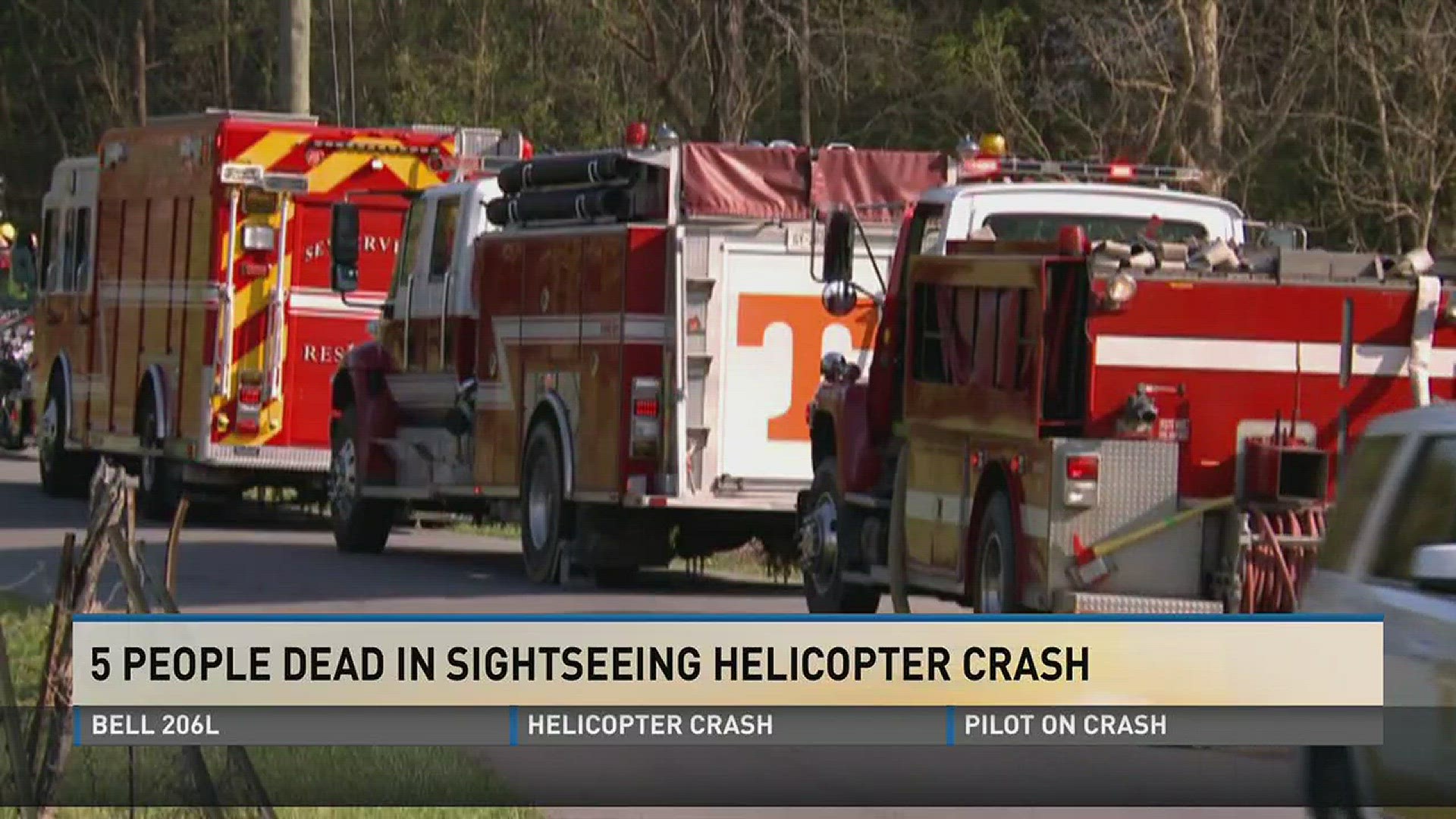 Five people dead in Pigeon helicopter crash