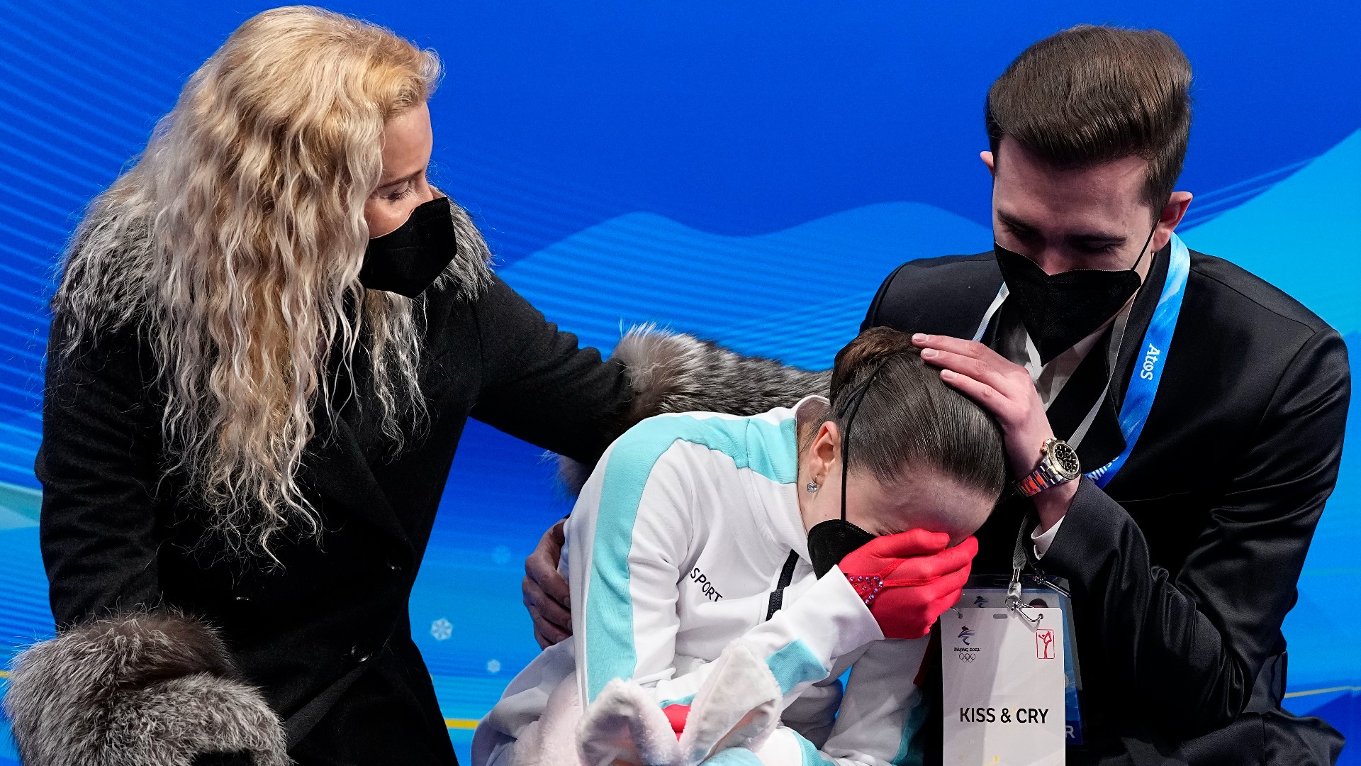 After Kamila Valieva's error-filled performance cost her a medal, the president of the IOC noted the "tremendous coldness" toward her by her team.