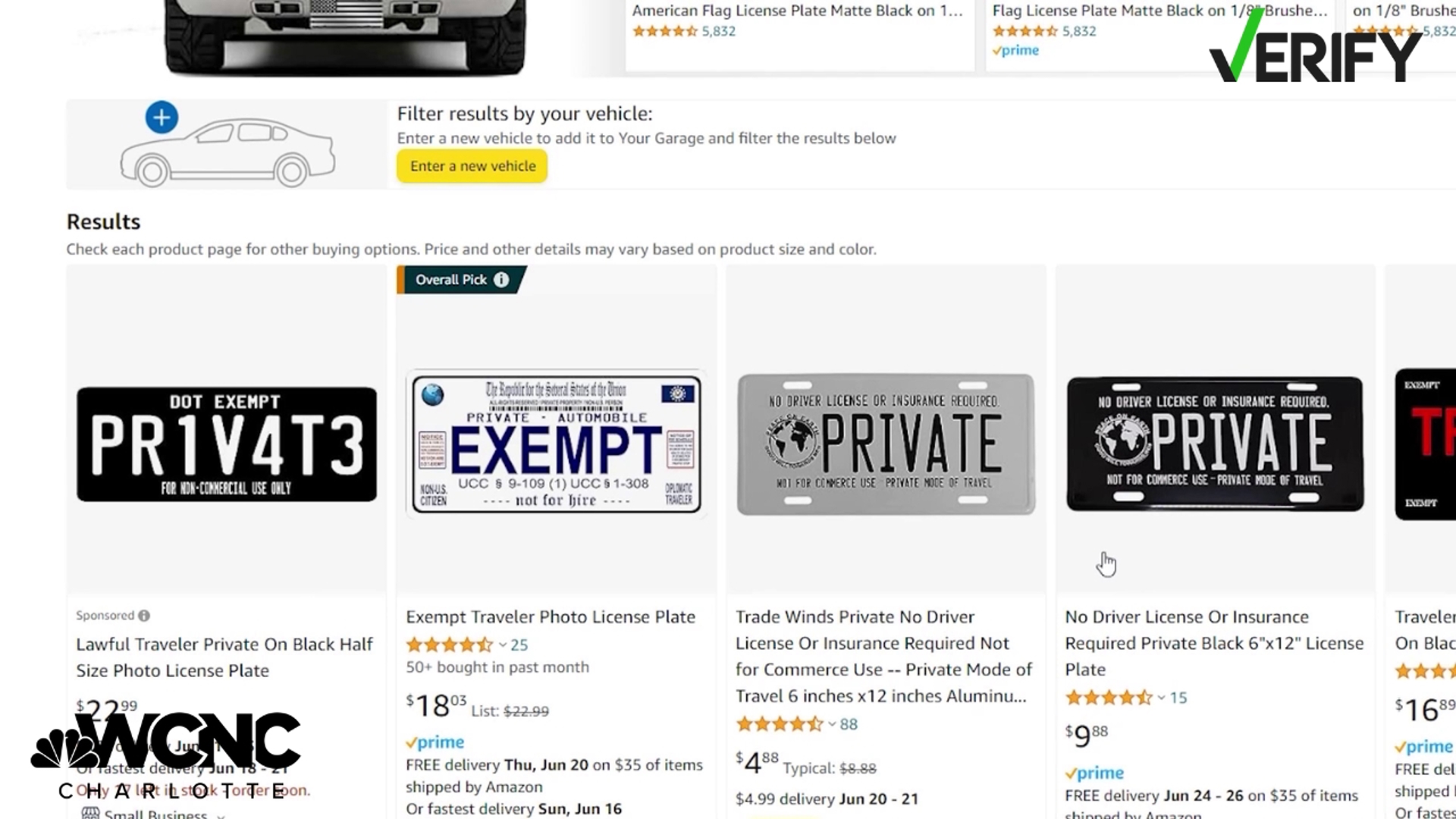 Reddit users in the Charlotte area have been wondering what private license plates mean.