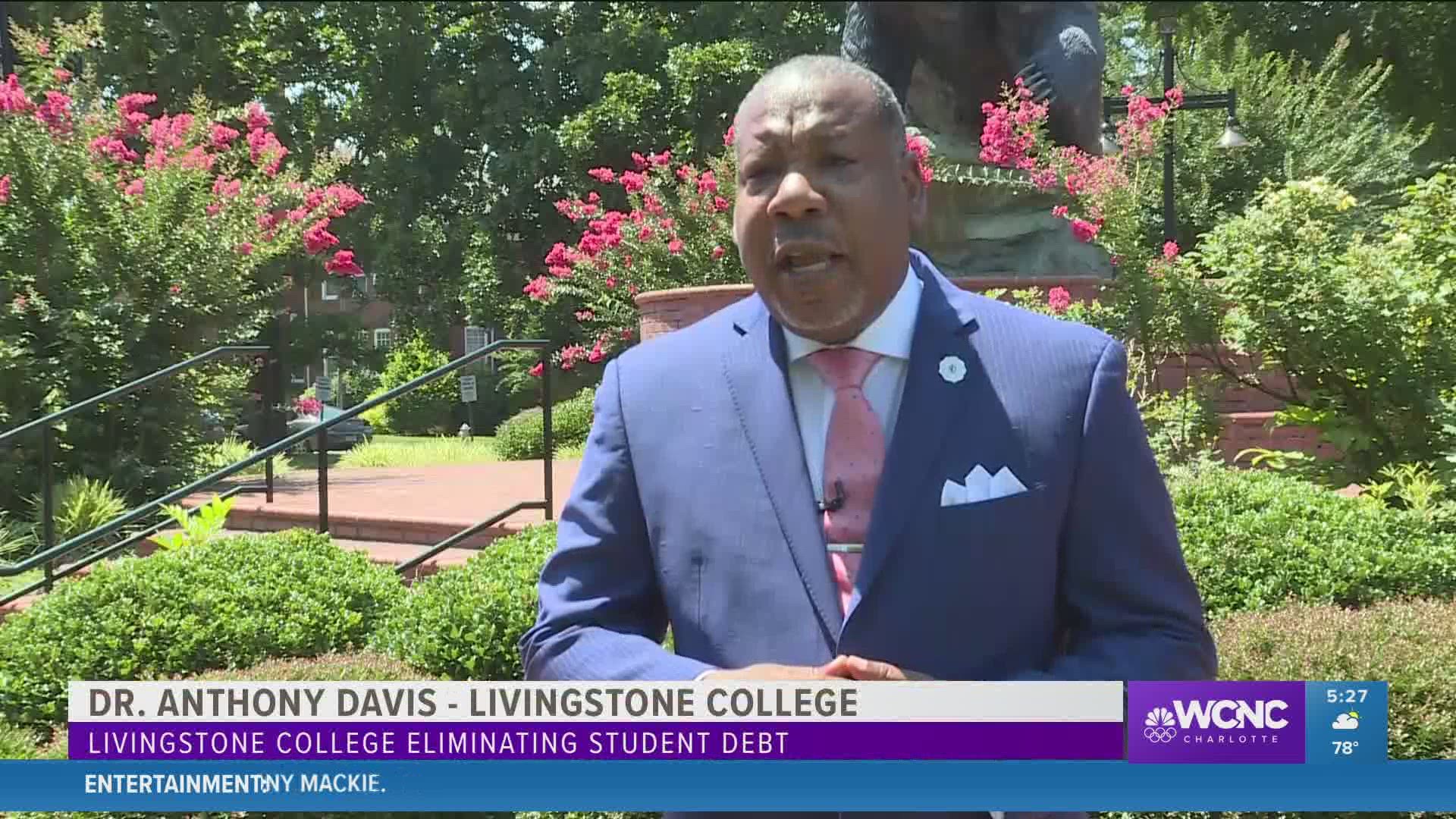 The college announced it would be eliminating $2.8 million worth of student debt.