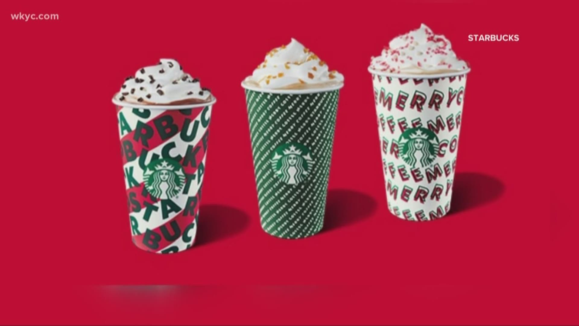 Nov. 7, 2019: They're here! Starbucks has released their 2019 holiday cups -- and Dave Chudowsky, who doesn't like coffee, gave their drinks a taste live on the air.