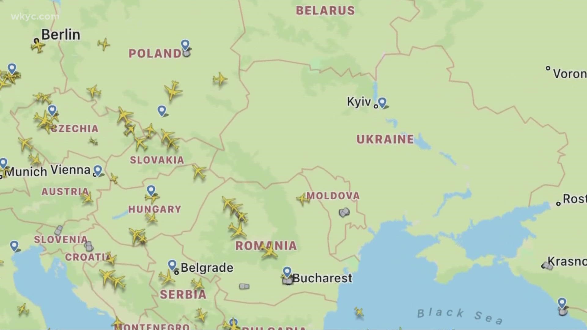 Currently, the skies above Ukraine are currently in a 'restrictive' state, but the country is asking NATO to declare a no-fly zone over the area.