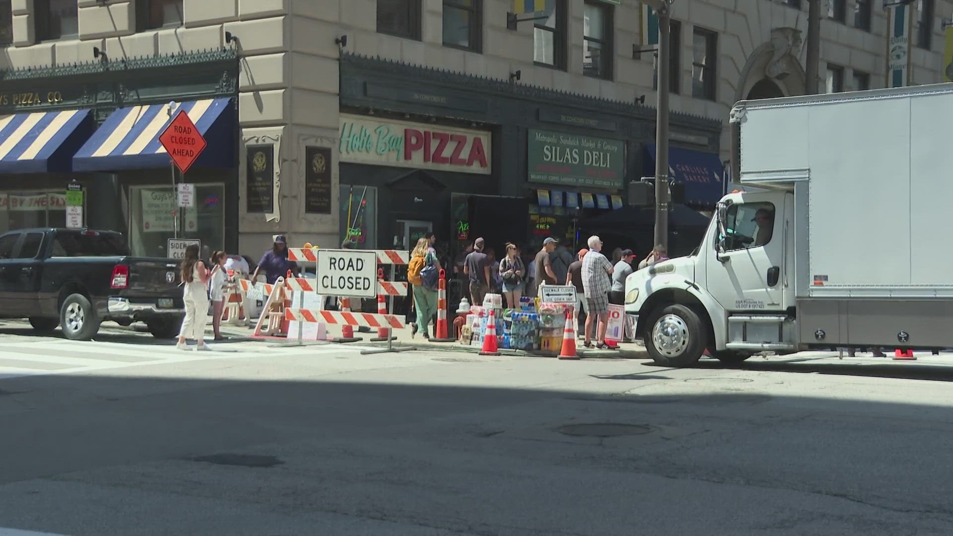 Superman filming in Cleveland Christopher Reeve's son on set