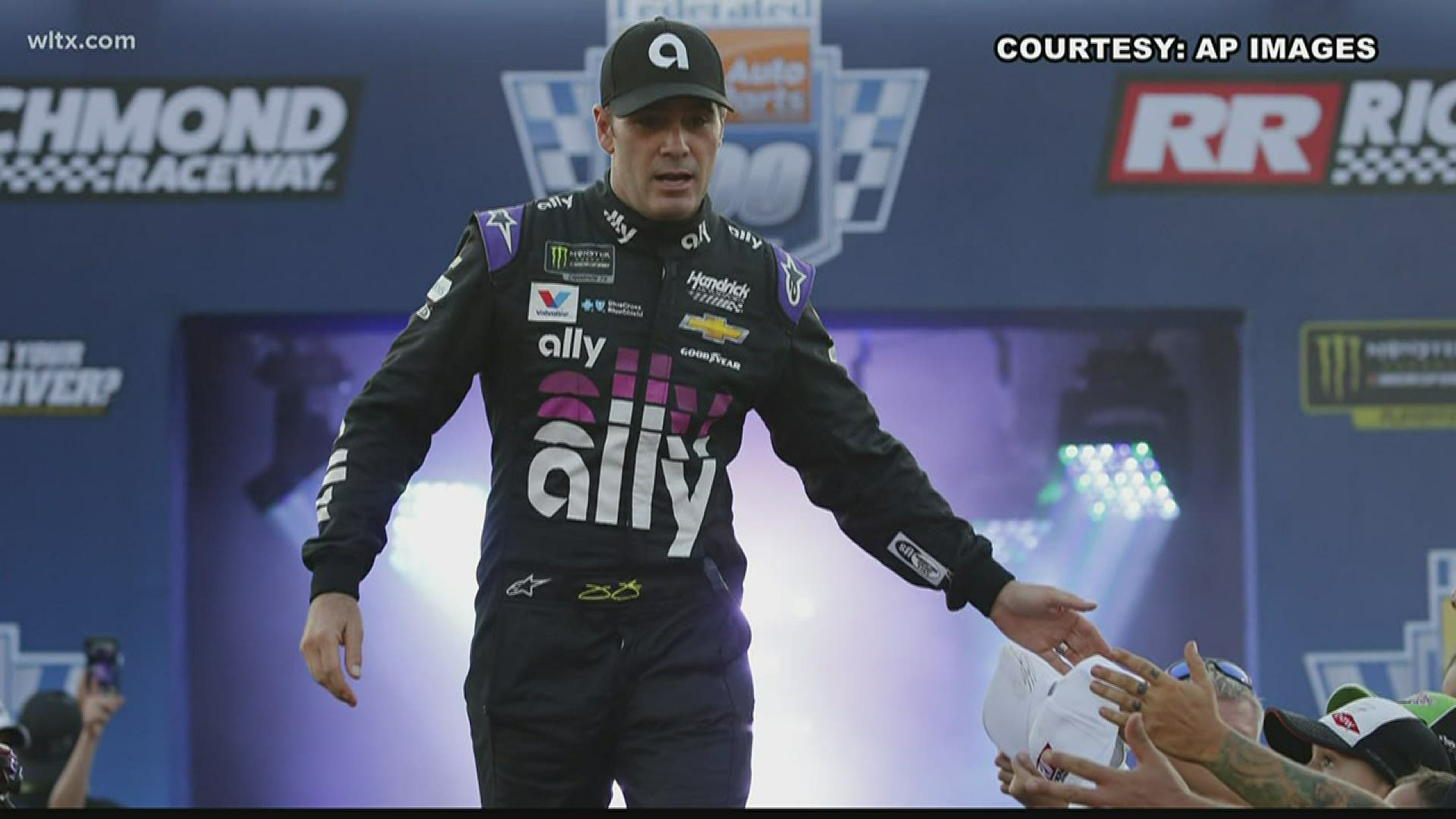 NASCAR driver Jimmie Johnson will not be competing on the track until he is medically cleared.