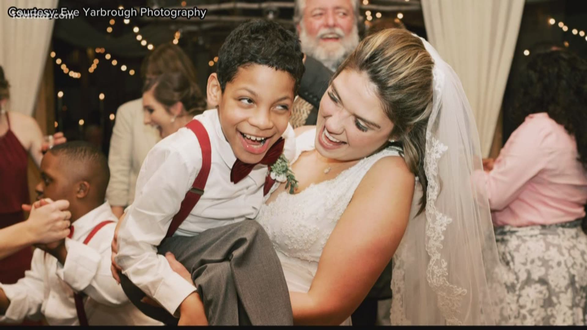 A Baldwin County special education teacher had her big day down the aisle, but she couldn't do it without three of her students there with her.