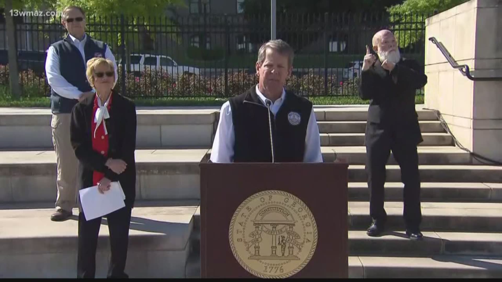 We are still waiting for details of Governor Kemp's shelter in place order, which is scheduled to take effect Friday at noon, but he still has yet to sign it.