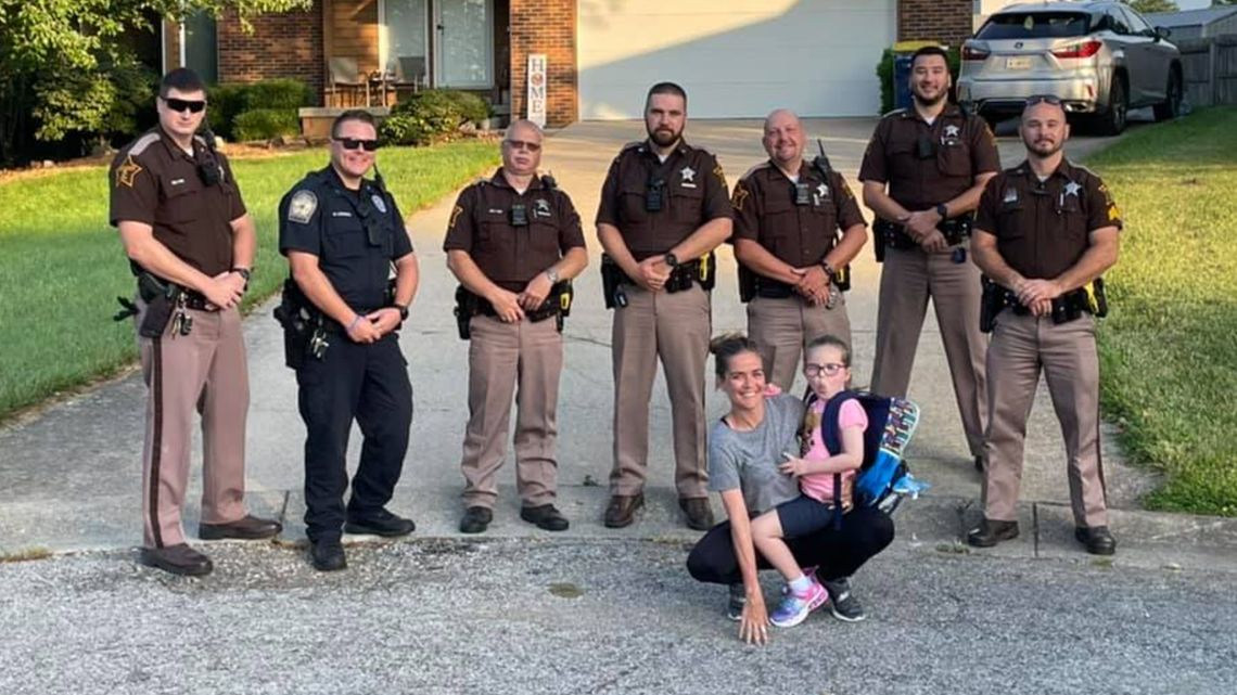 Police create special sendoff to first day of school for fallen deputy's daughter - Vimarsana News
