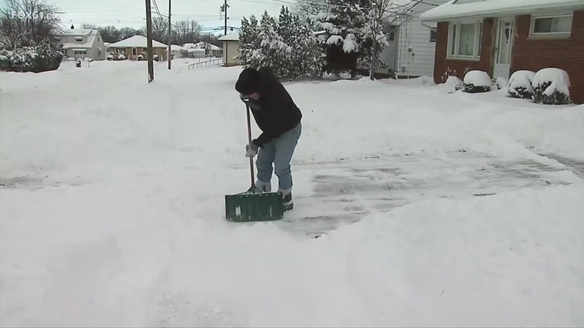 Thirty-four percent of injuries while shoveling snow affect the lower back according to a study that looked at ER visits after snow storms for 17 years.