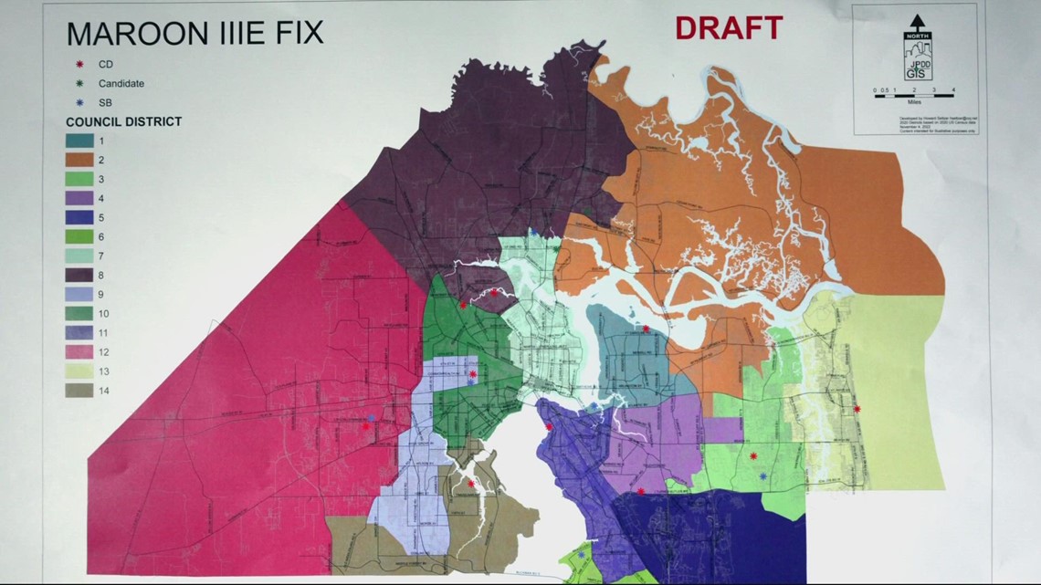 New district map for Jacksonville