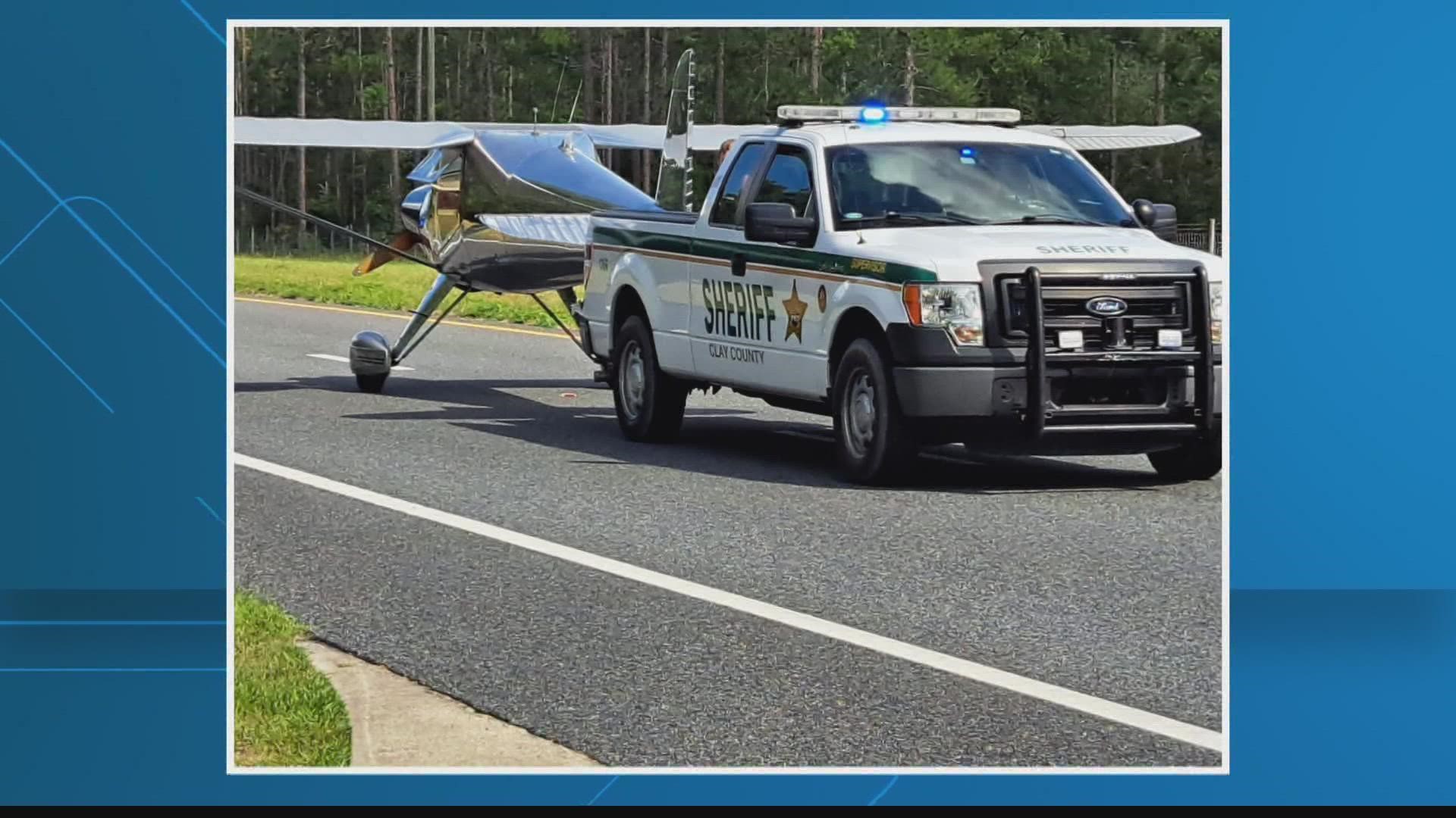 CCSO says the pilot managed to land successfully on the southbound lanes of State Road 16. Rescuers say he didn’t suffer any injuries and did not strike any cars.