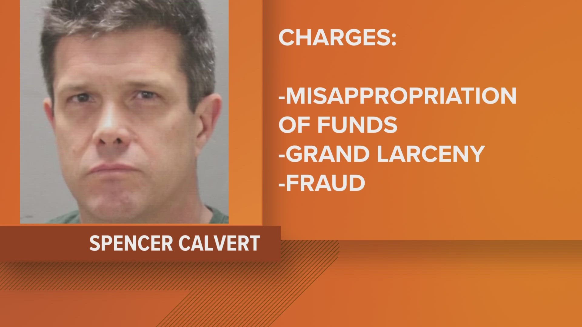 Spencer Calvert, 51, faces charges of misappropriation of construction funds, grand larceny and fraud. The SAO's press conference will be at 11 a.m. Monday.