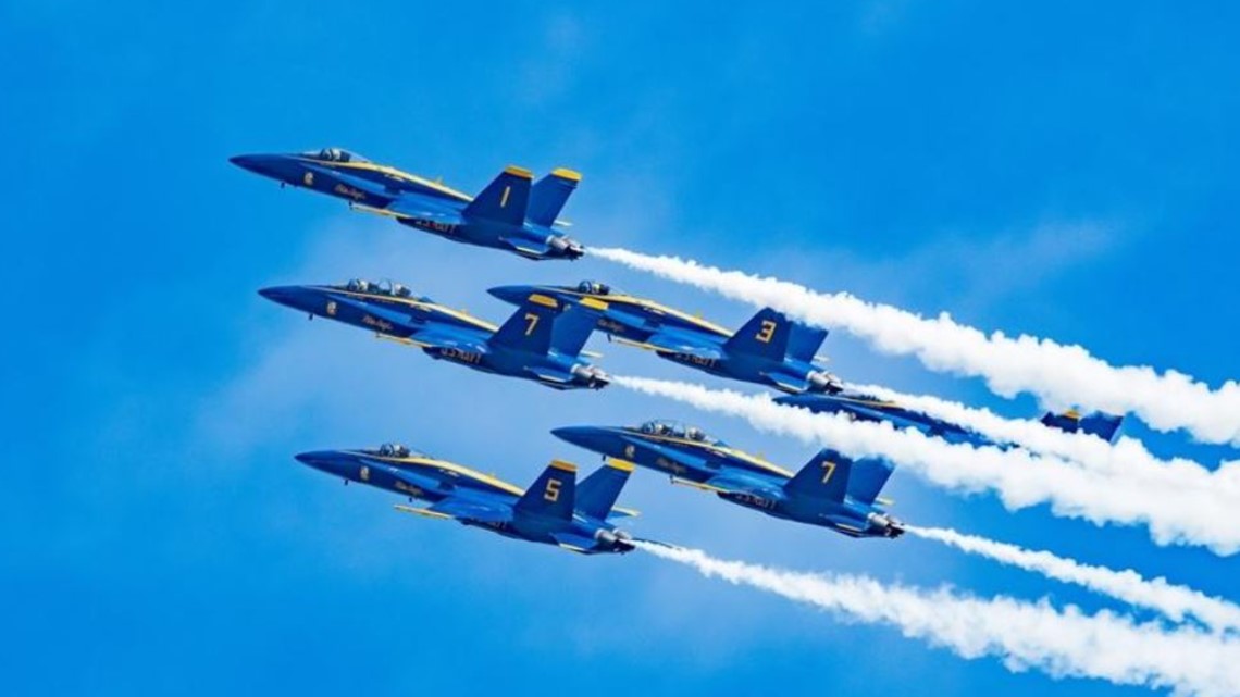 Navy's Blue Angels in Jacksonville for air show plans