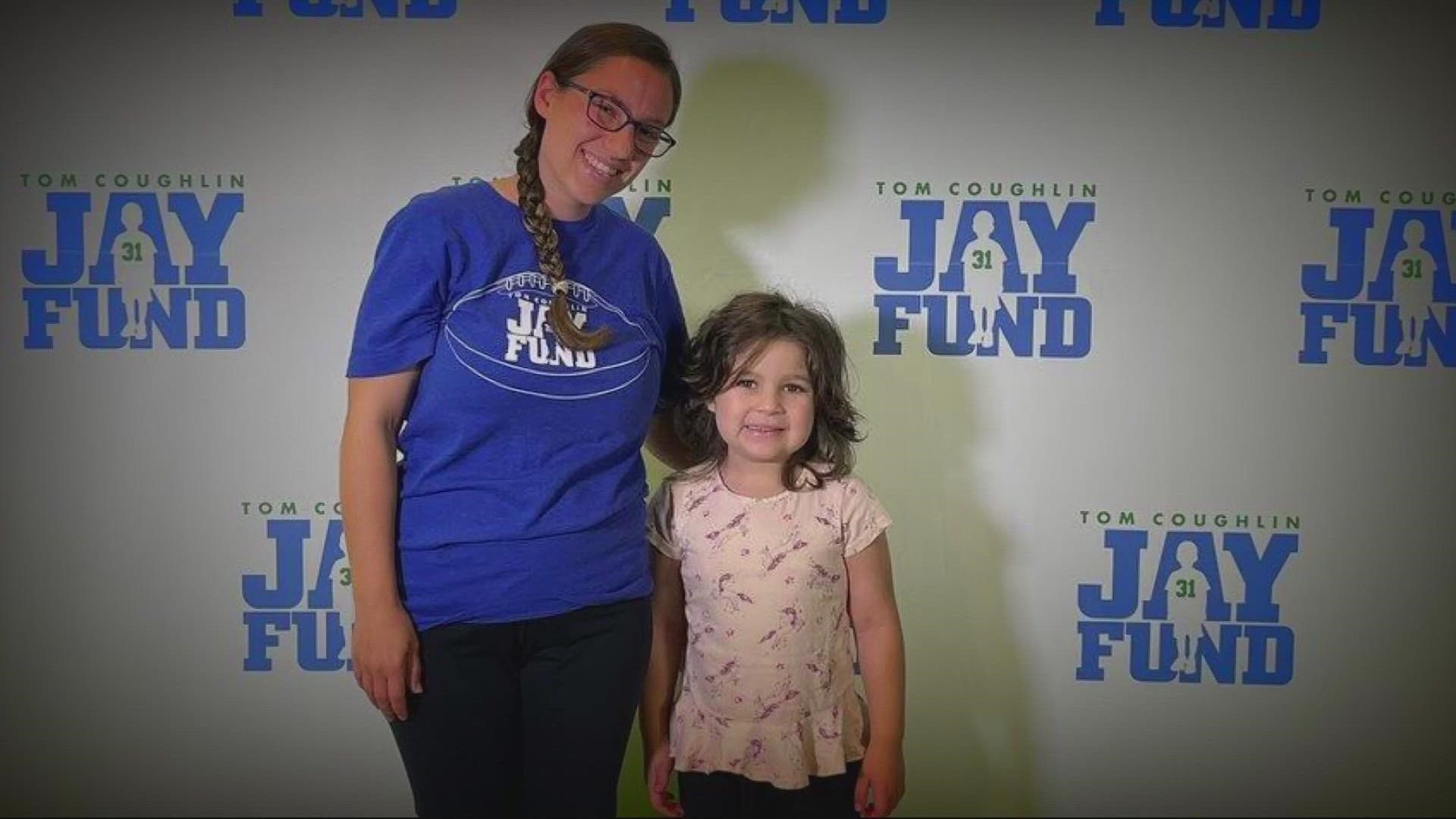 Lily is fighting childhood cancer at age 5.  Her family, a navy family, just received a big surprise from our First Coast News 12 Days of Giveaways.