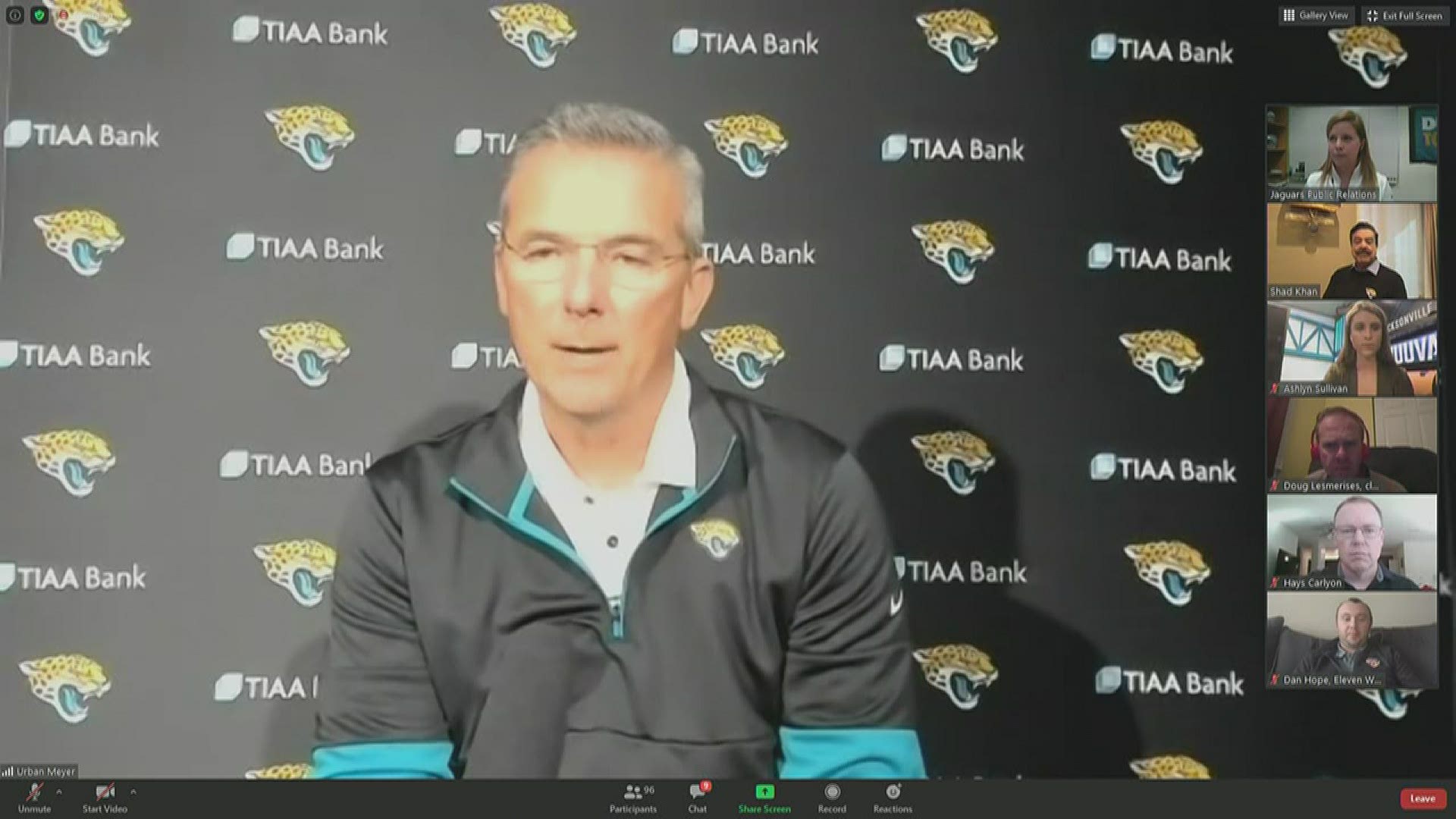 Thursday evening the Jacksonville Jaguars hired Urban Meyer as the 6th head coach in franchise history. He addressed the media Friday from TIAA Bank Field.