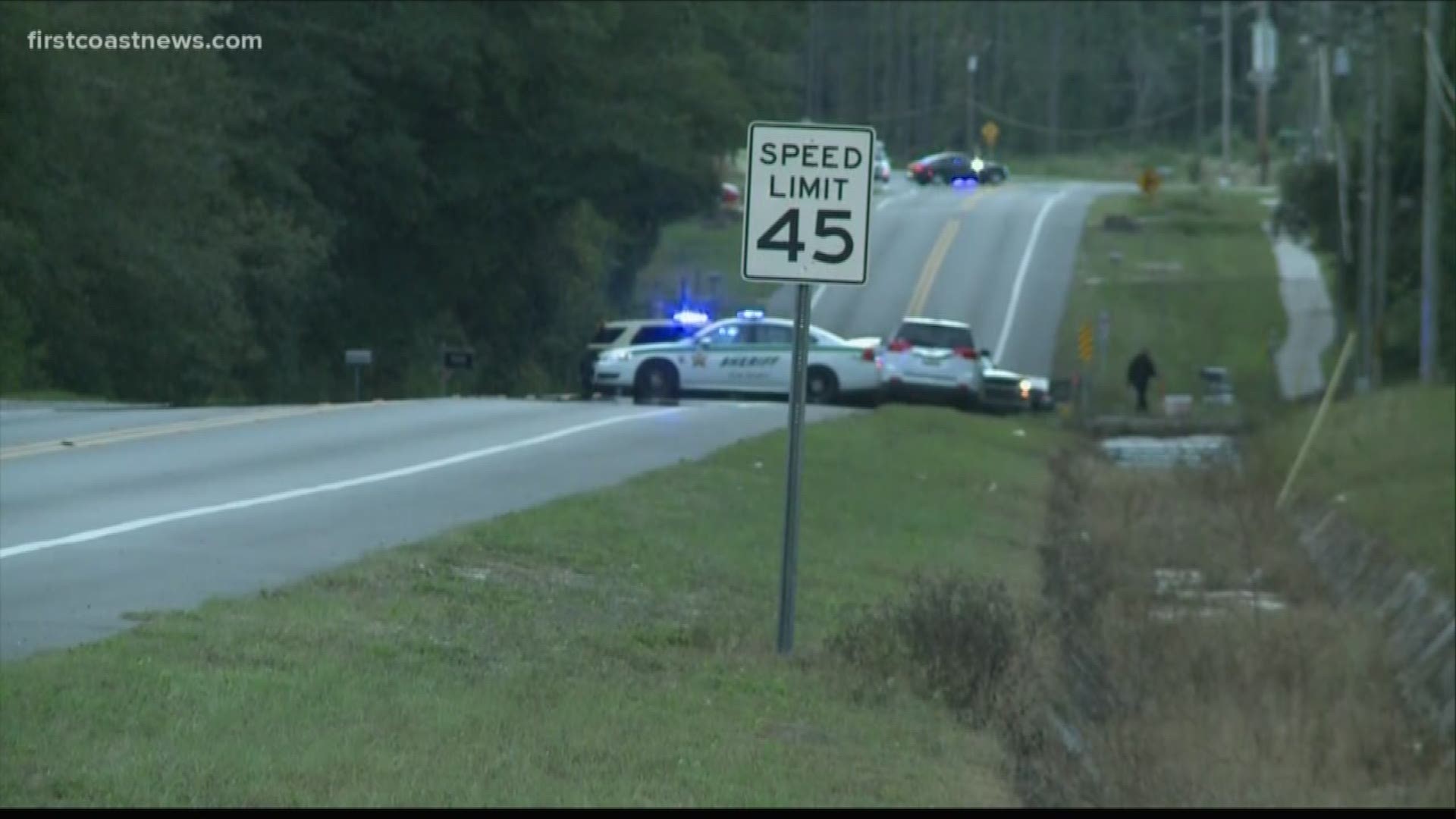 Roads were blocked from Mallard Road to Carter Spencer Road until 10:45 a.m., the Clay County Sheriff's tweeted.