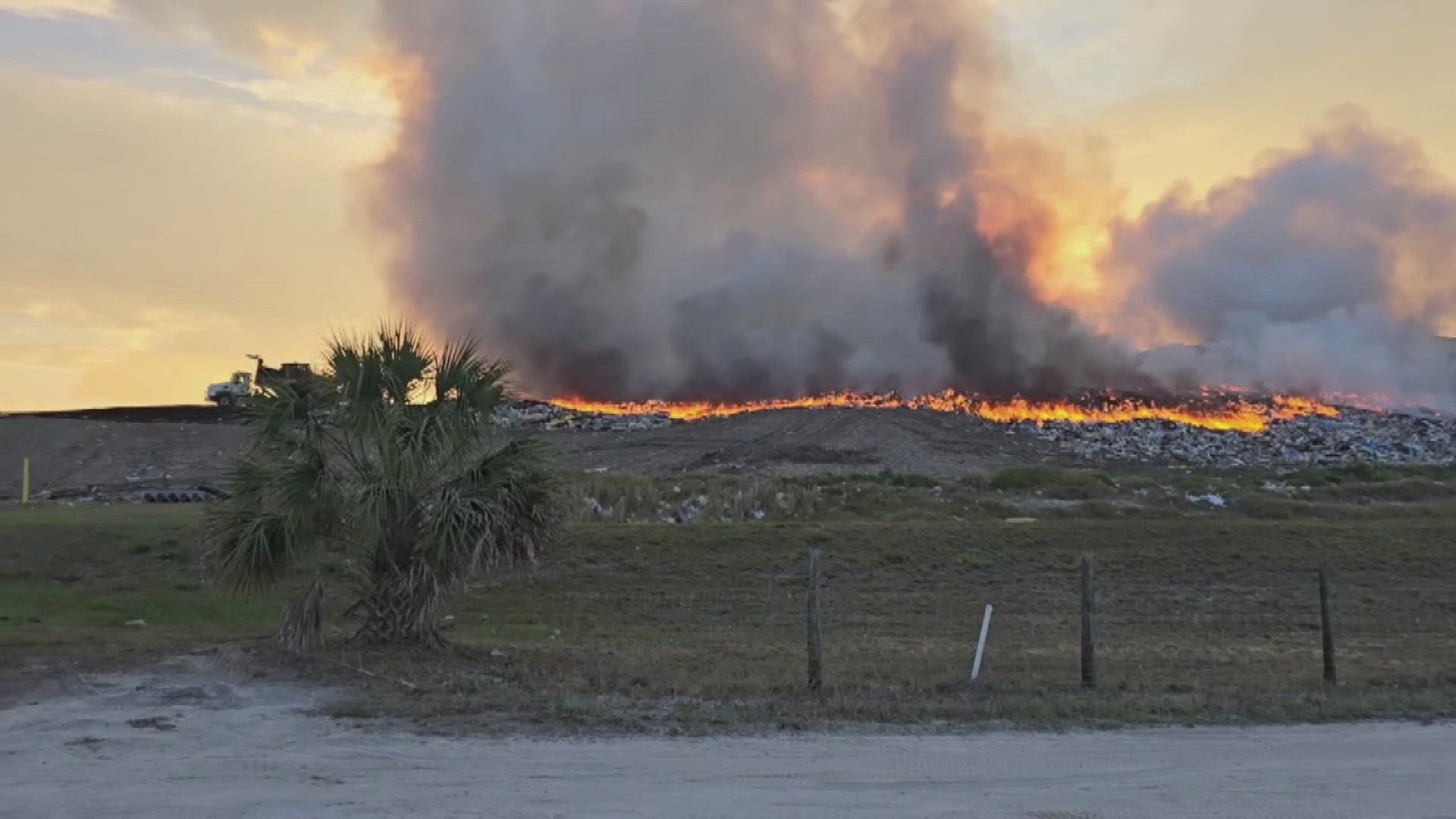 Putnam County Fire Rescue said residents will see smoke in the area as crews work to put out the flames.