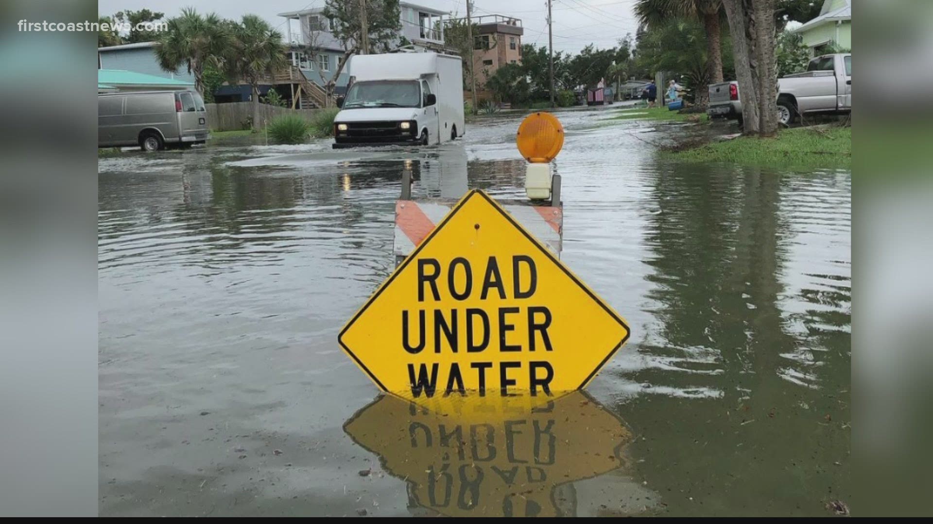The City of St. Augustine elevated two parcels in Davis Shores and created a higher seawall, but water still found a backdoor.