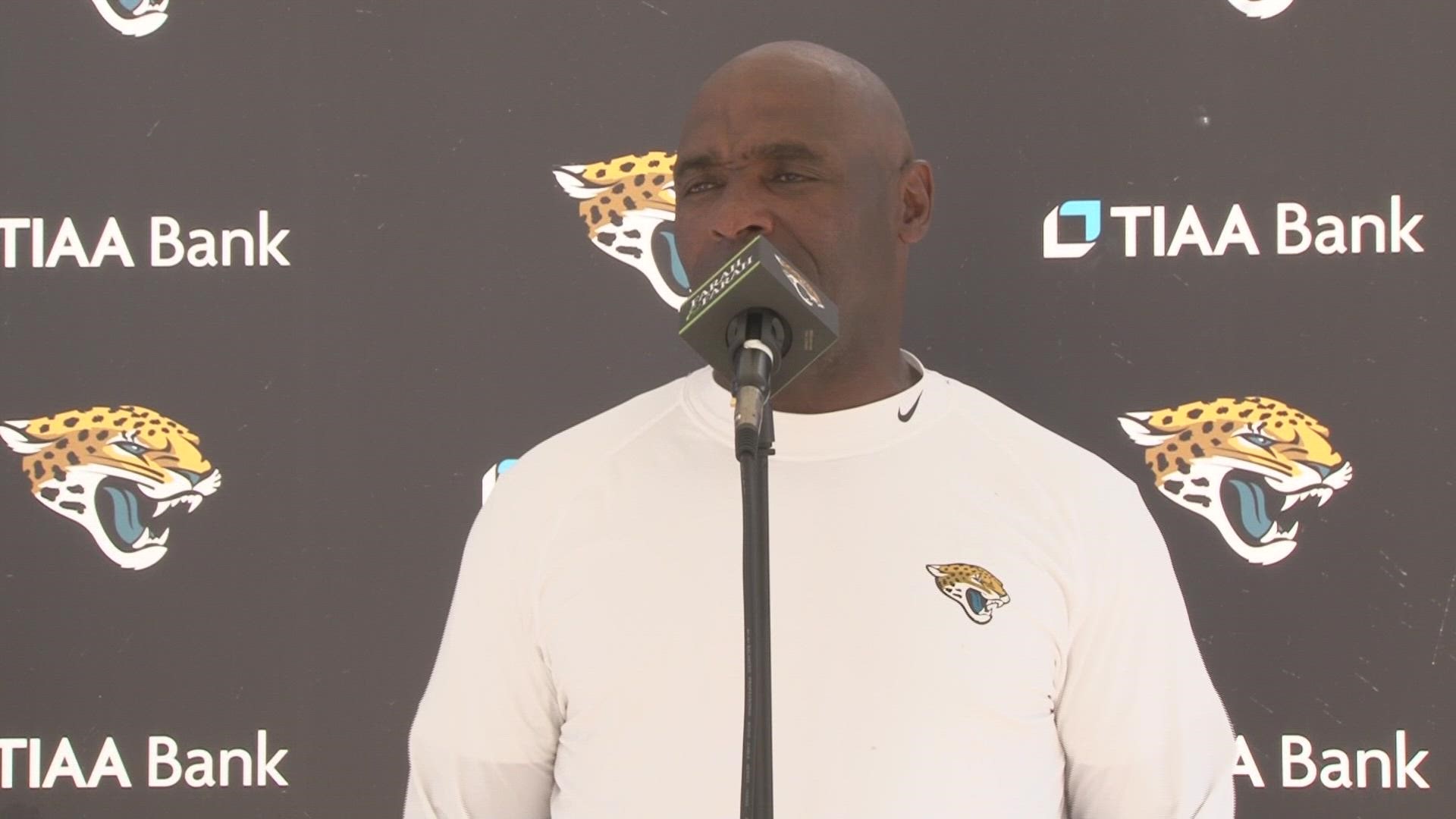 Jaguars Associate Head Coach Charlie Strong discusses former first-rounder CJ Henderson's absences from practice, development at cornerback.