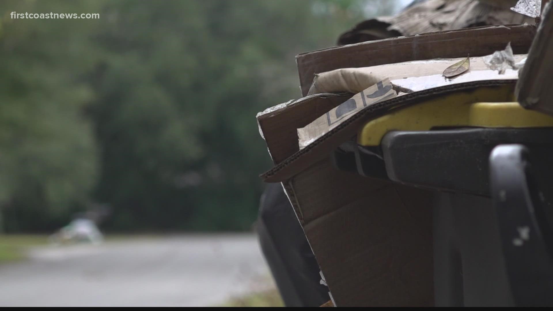 Neighbors said trash had not been picked up over a month until Tuesday/