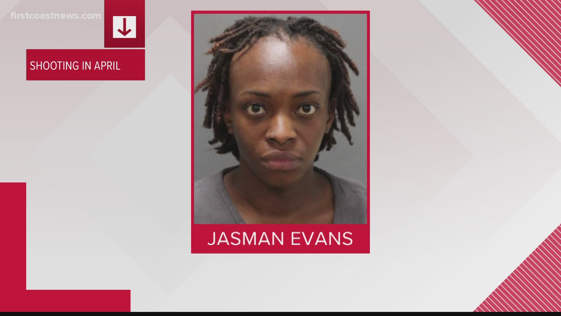 JSO says Jasman Evans shot and killed a 36-year-old victim in April in a shooting on Kennard Street.