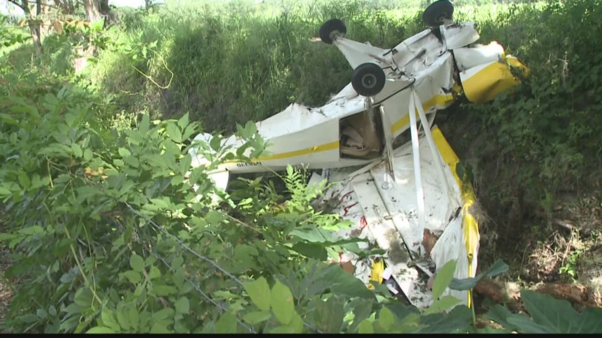 On Your Side spoke to the woman who lives on the property where the crash happened. She declined to be interviewed, but she said she was gardening when she heard a loud noise and a "boom." She turned and saw one of the passengers calling for help from the door of the plane.