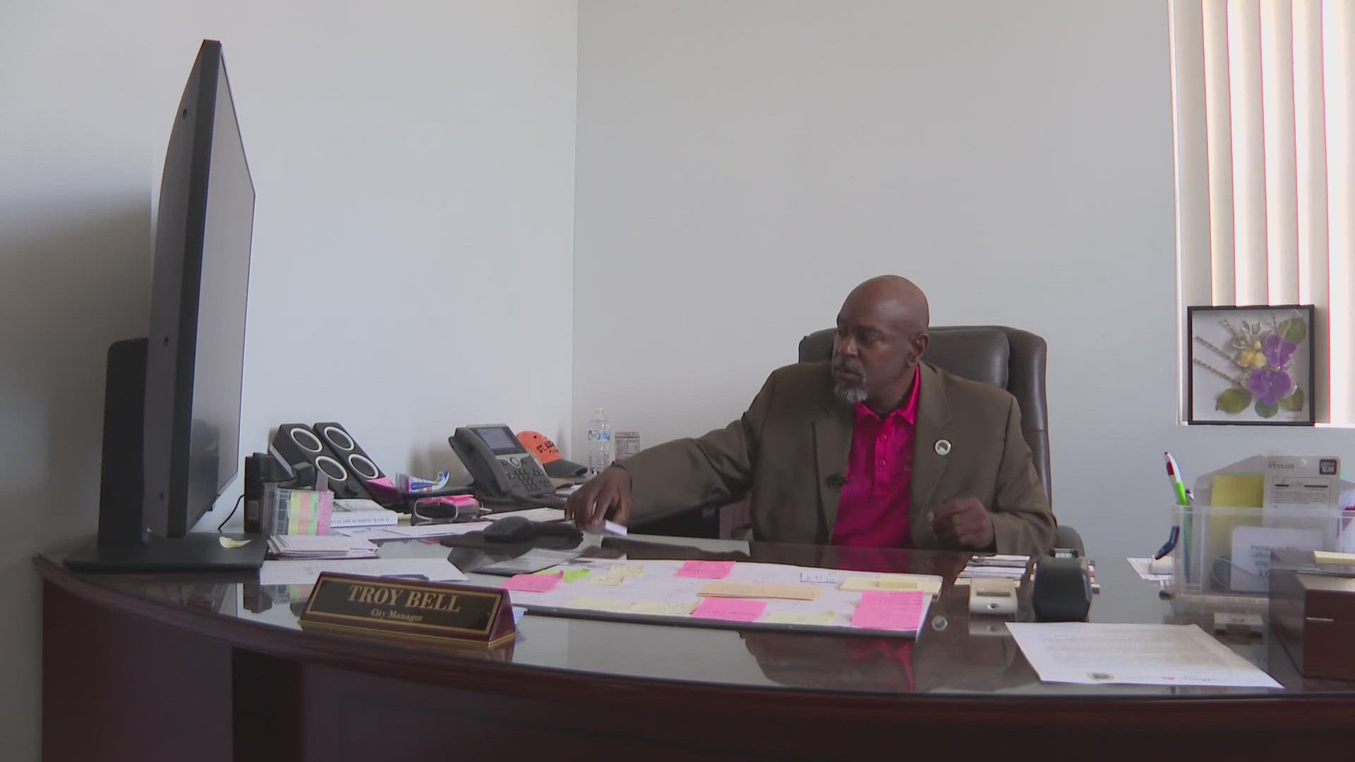 Palatka City Manager Troy Bell was at the center of a city commission meeting held Monday regarding how much time he takes off.