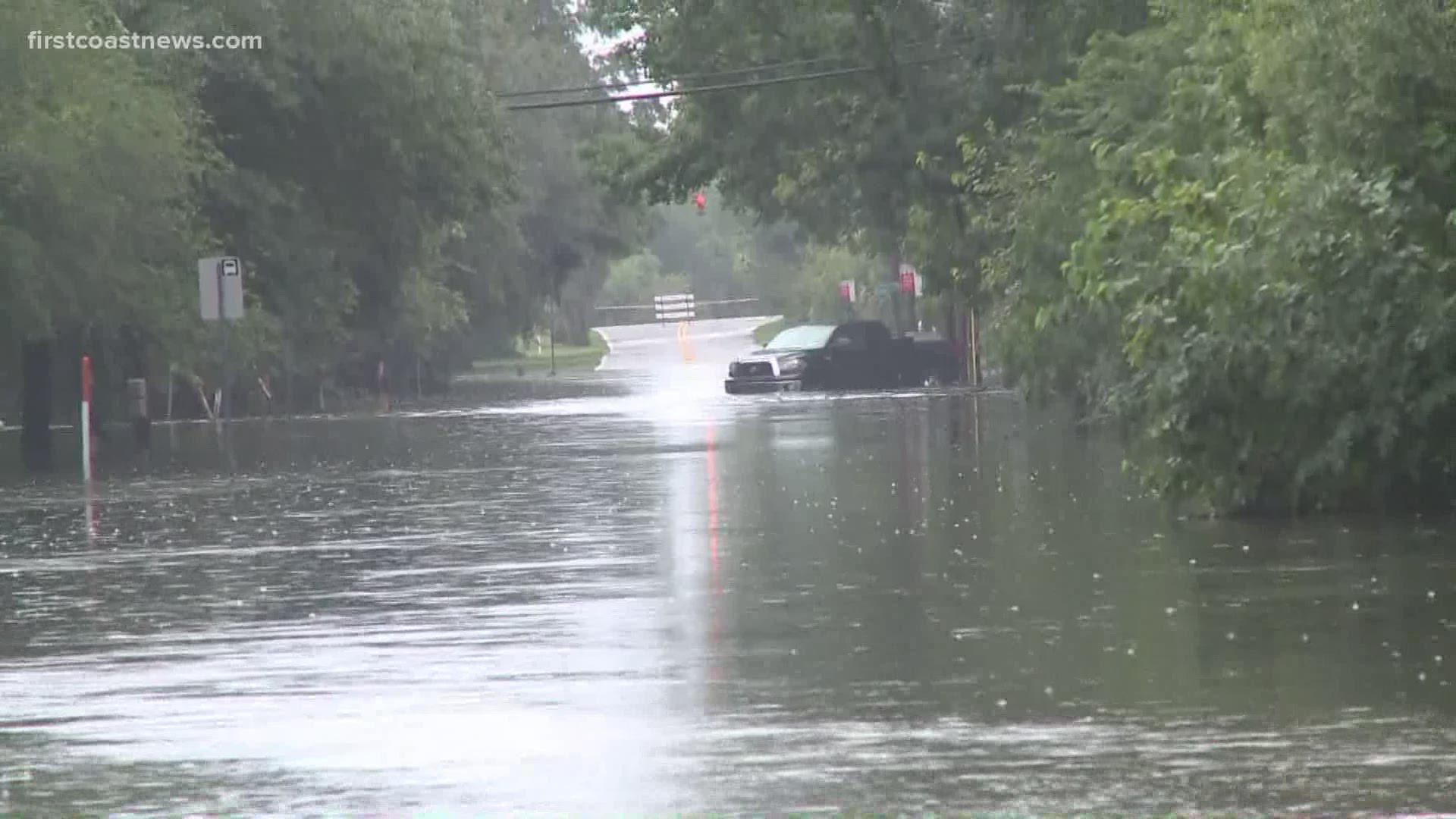 Some areas along the First Coast experienced excessive flooding Sunday, according to the National Weather Service.