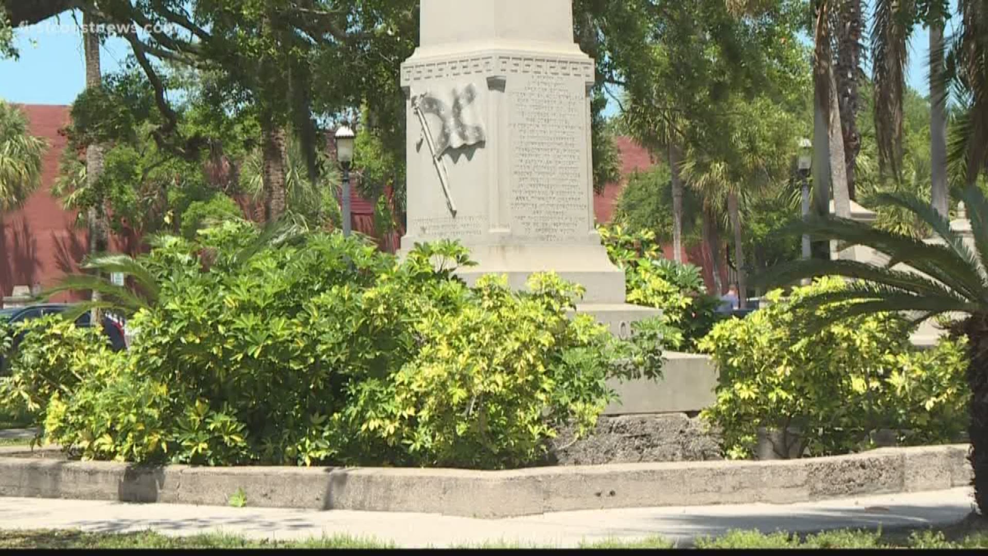 Taking the monument down may not be easy, because it's also where Confederate General William Wing Loring is buried. State laws protect graves.