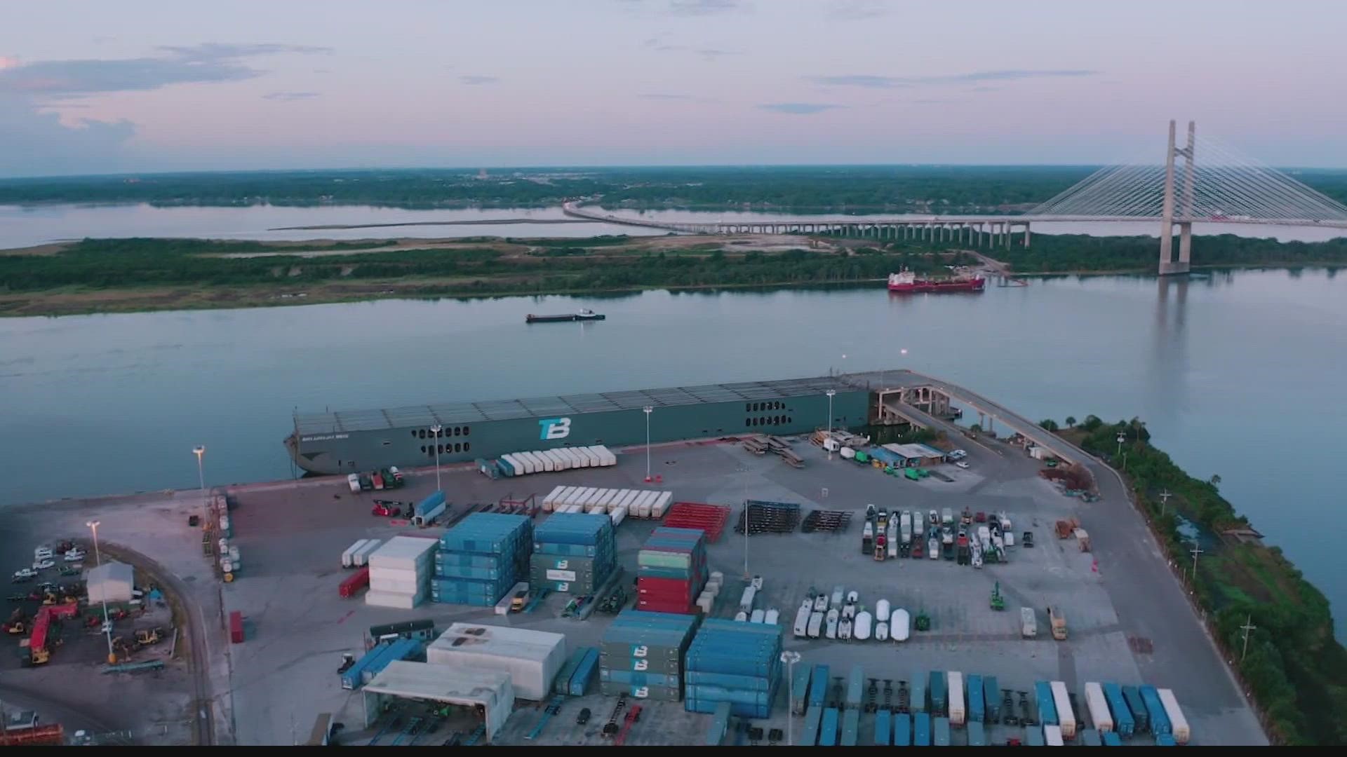 Jaxport is expected to spend an estimated $42 million.