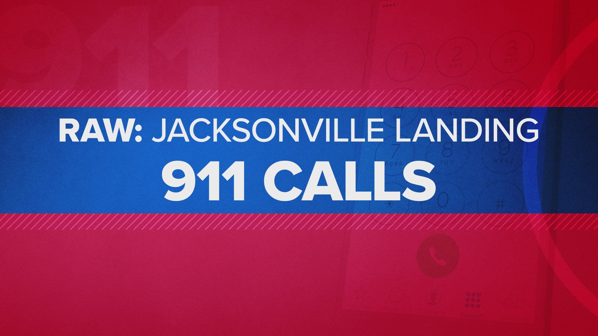 A victim of the shooting at the Jacksonville Landing called 911 to give his location. He reports to the 911 dispatcher that he was shot in the shin and is hiding out under the CSX building.
