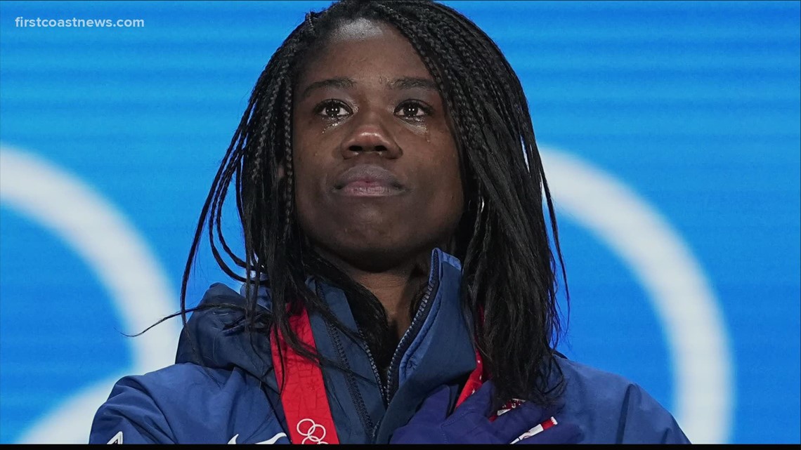 1st Black woman to win gold in speed skating, Erin Jackson talks about time in North Florida