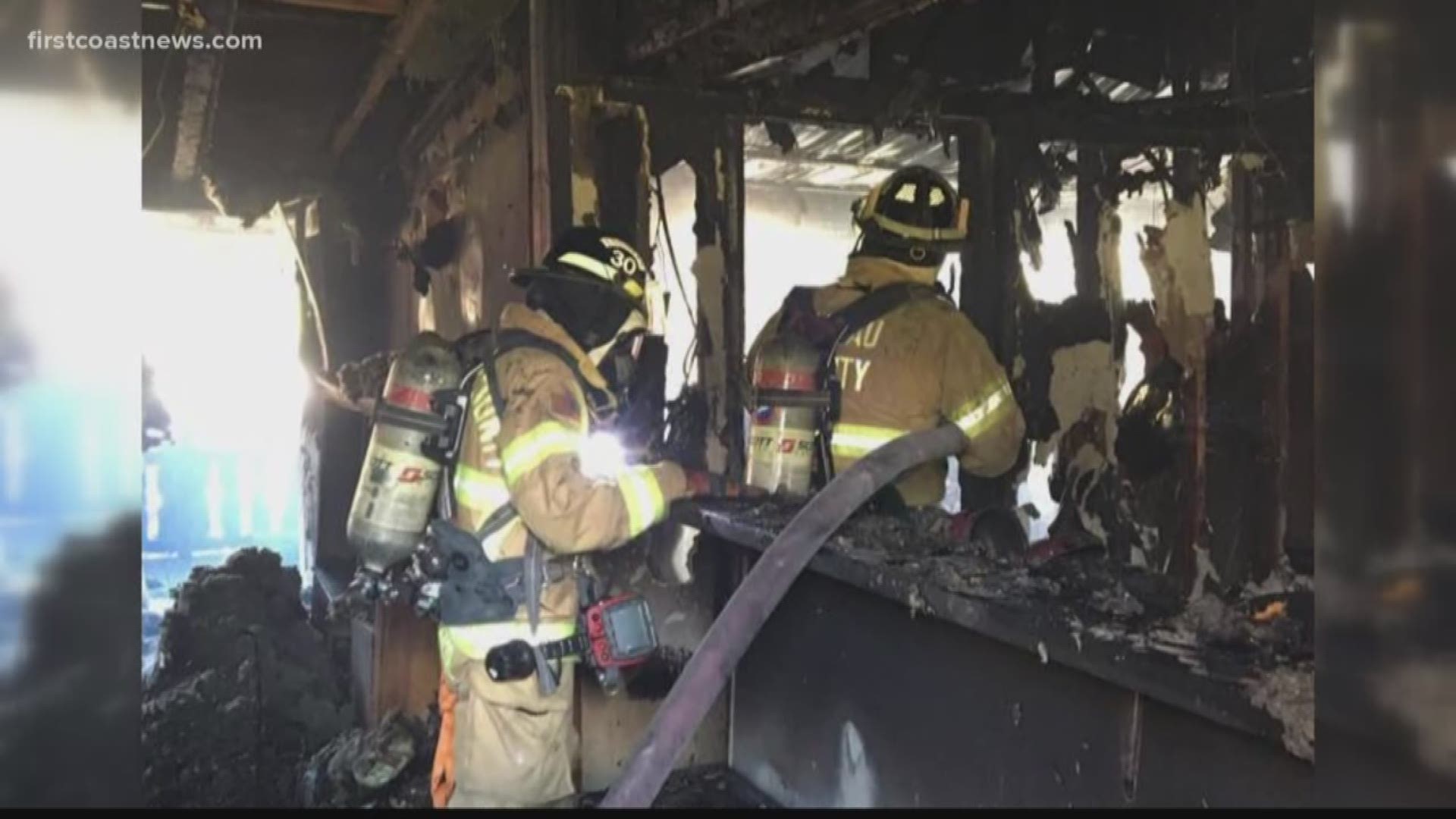 A Hilliard family lost their home after it was engulfed in flames Sunday afternoon, according to Nassau County Fire Rescue (NCFR).