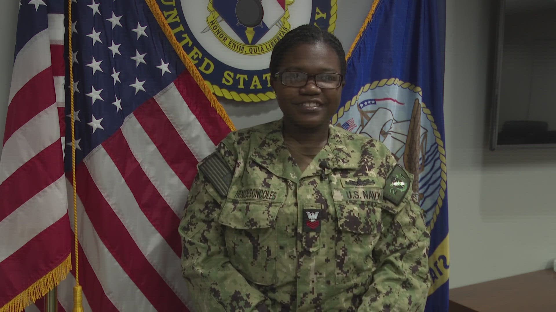 Operation Specialist Tatitha Henderson-Coles says she was only going to do four years in the Navy, but plans changed because of all the experience she's gained.
