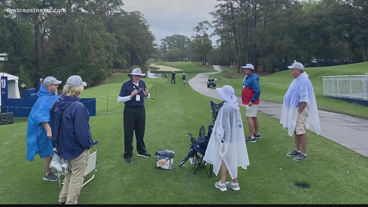 Golfers resume play at THE PLAYERS Championship after rain delay