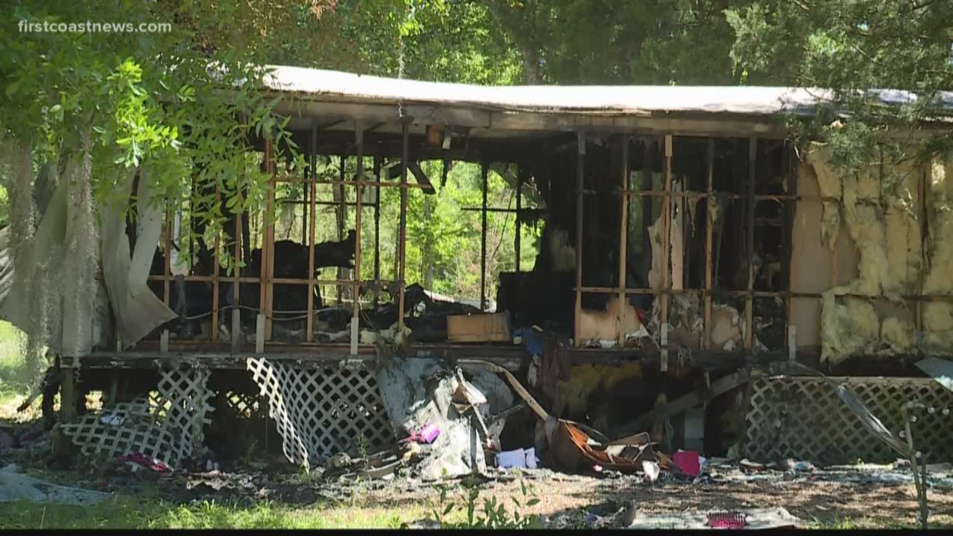 Family displaced after fire destroys home in Yulee