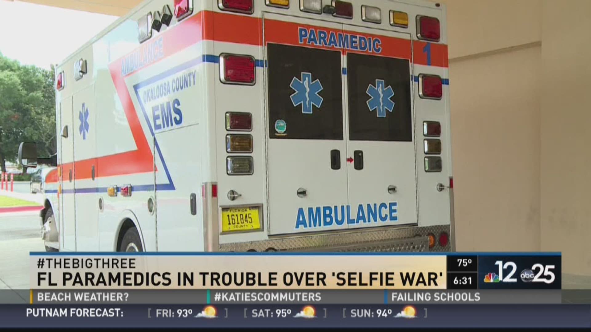 Fl paramedics in trouble over 'selfie war'