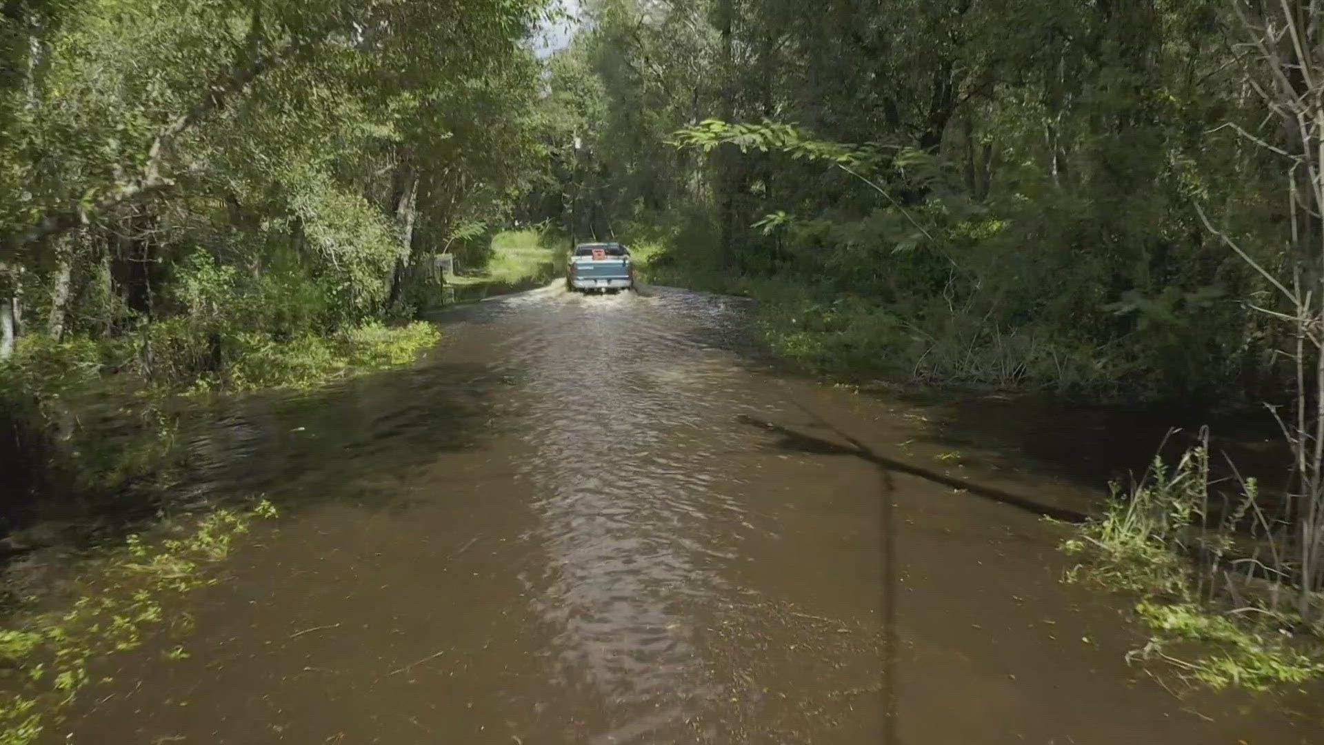 Some people living along Black Creek in Clay County saw water covering their docks and yards Friday.