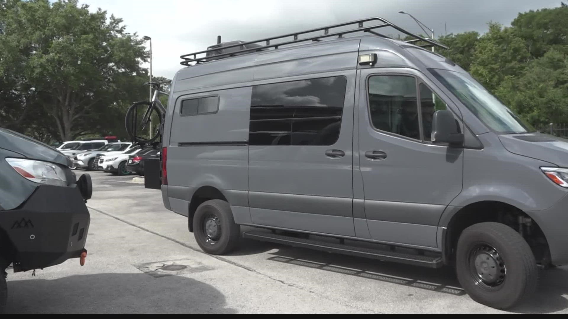 The Jacksonville business creates custom vans for people to live, travel or camp in.