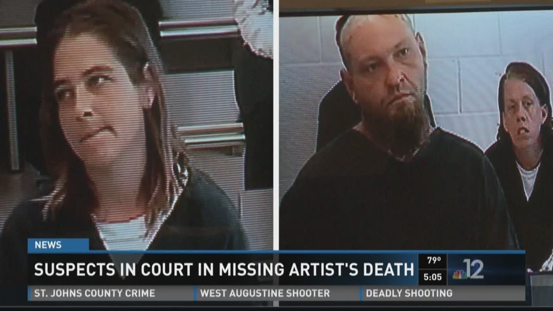 Boyfriend and girlfriend charged with missing St. Johns County artist's murder. 4/20/2016