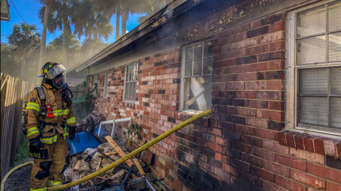 Fire rescue responds to house fire in Atlantic Beach