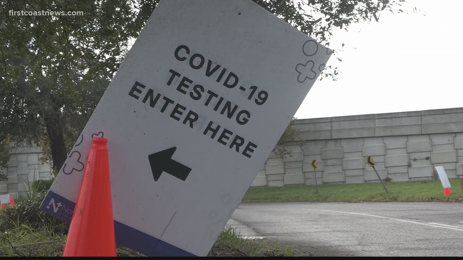 Long lines reported at COVID testing sites around the First Coast as cases surge